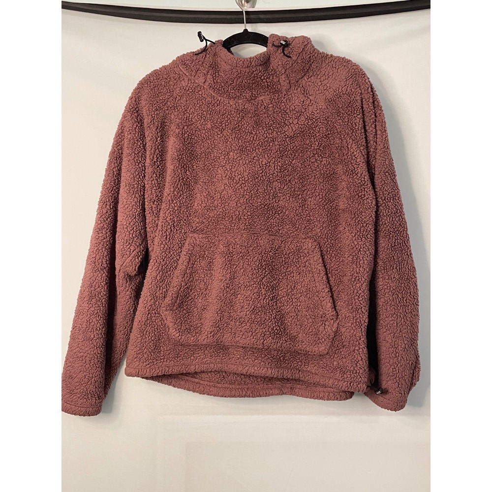 PINK Victoria's Secret Sherpa Pullover‎ Hoodie Sweatshirt Women's Medium